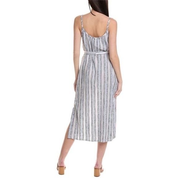 Michael Stars NWT Women's Blue Matilda Striped Midi Dress Medium - Picture 3 of 7